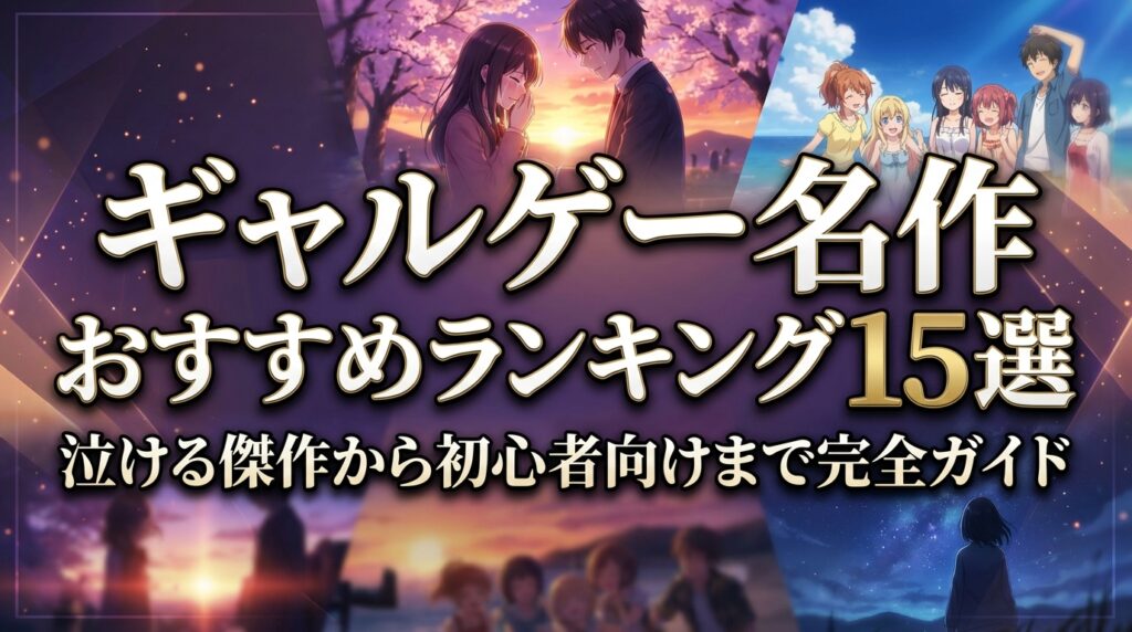 ギャルゲー名作おすすめランキング15選｜泣ける傑作から初心者向けまで完全ガイド