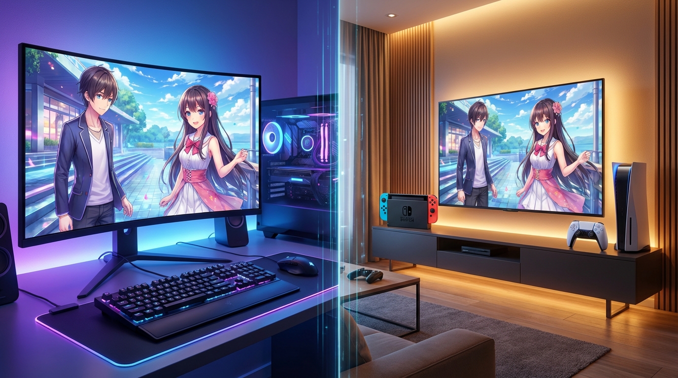 Steamギャルゲーと家庭用ゲーム機版の違い｜どっちを選ぶべき？