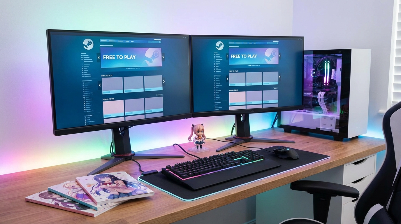 無料PCギャルゲーのダウンロード方法【Steam編】