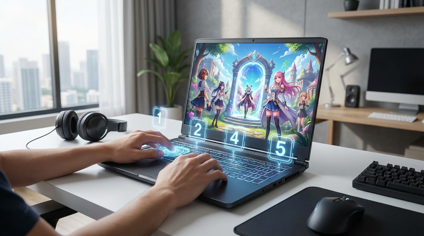 美少女ブラウザゲームの始め方【5ステップで簡単】