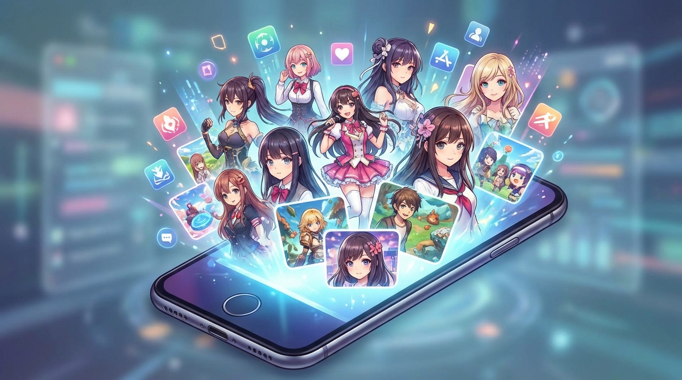 スマホ美少女ゲームとは？種類と特徴を3分で解説