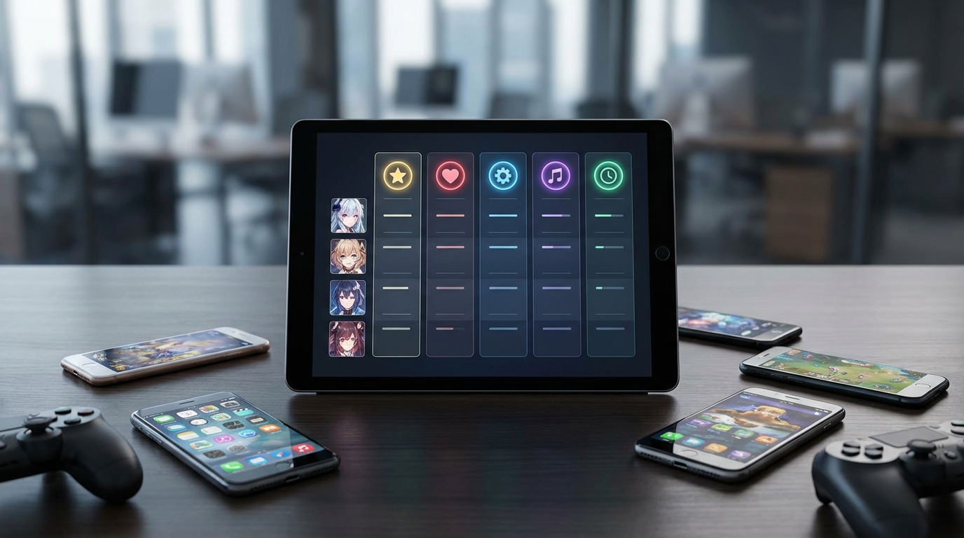 人気スマホ美少女ゲーム徹底比較表【5つの評価軸で採点】