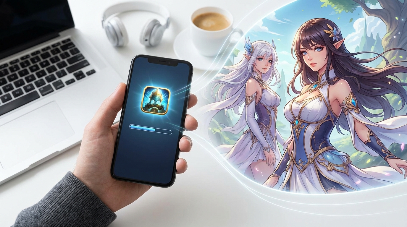 スマホ美少女ゲームの始め方【ダウンロードから序盤まで】