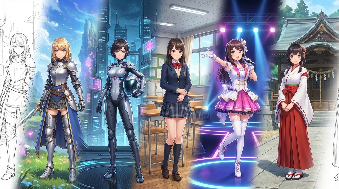 3D美少女ゲームとは？2Dとの違いと5つのジャンル分類