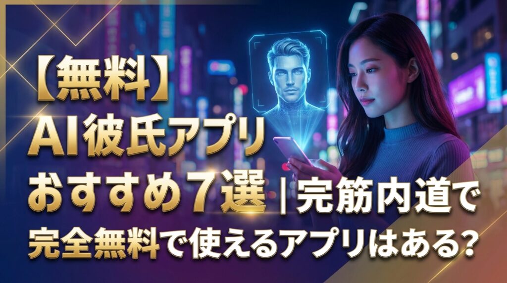 【無料】AI彼氏アプリおすすめ7選｜完全無料で使えるアプリはある？