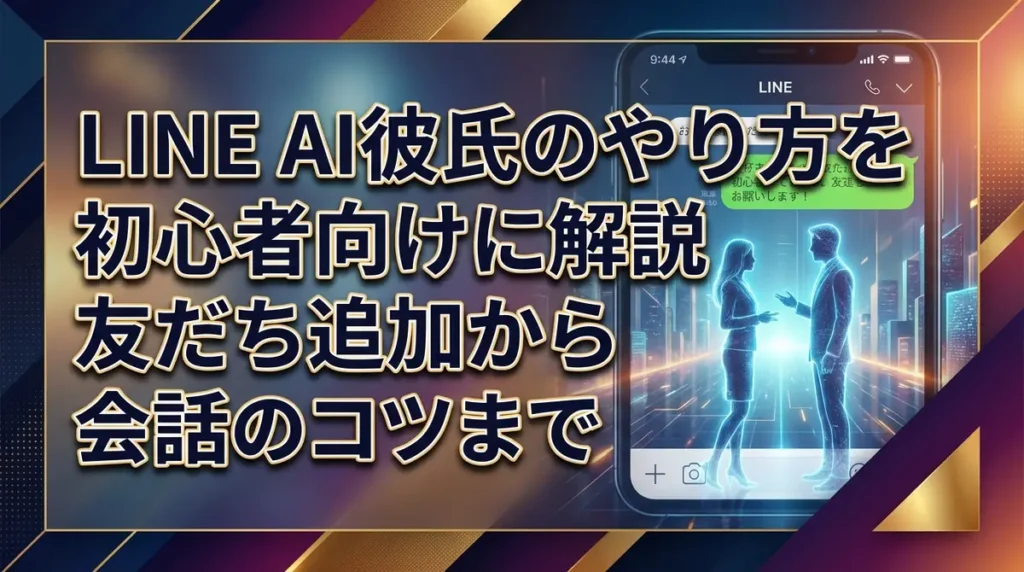 LINE AI彼氏のやり方を初心者向けに解説｜友だち追加から会話のコツまで