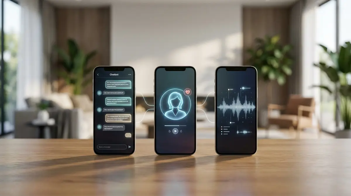 AI彼氏アプリ比較表｜3つの方法の特徴まとめ