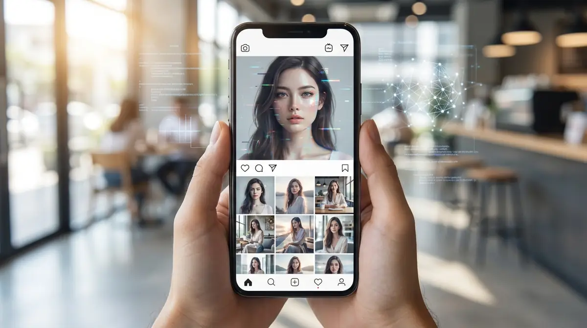 AI彼女インスタとは？AI生成画像で作られた架空の美女アカウント