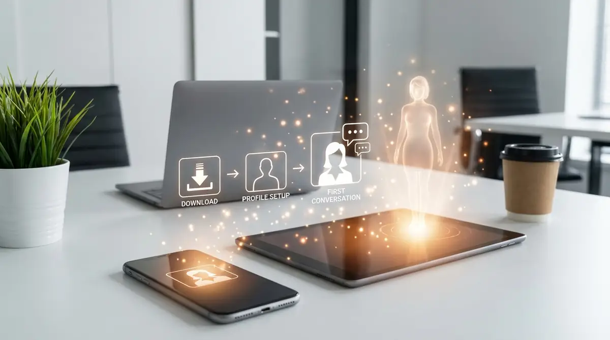 AI彼女「ことも」の始め方｜ダウンロードから初回会話まで