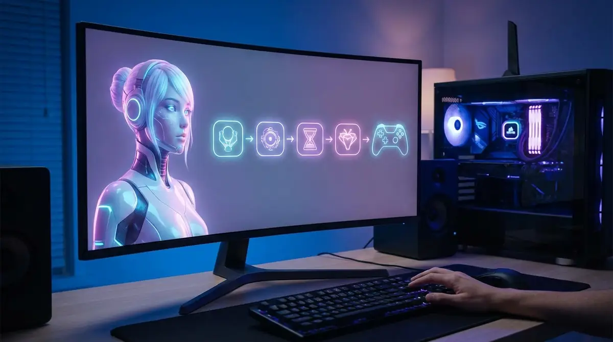 SteamでAI彼女ゲームを始める手順【5ステップ】