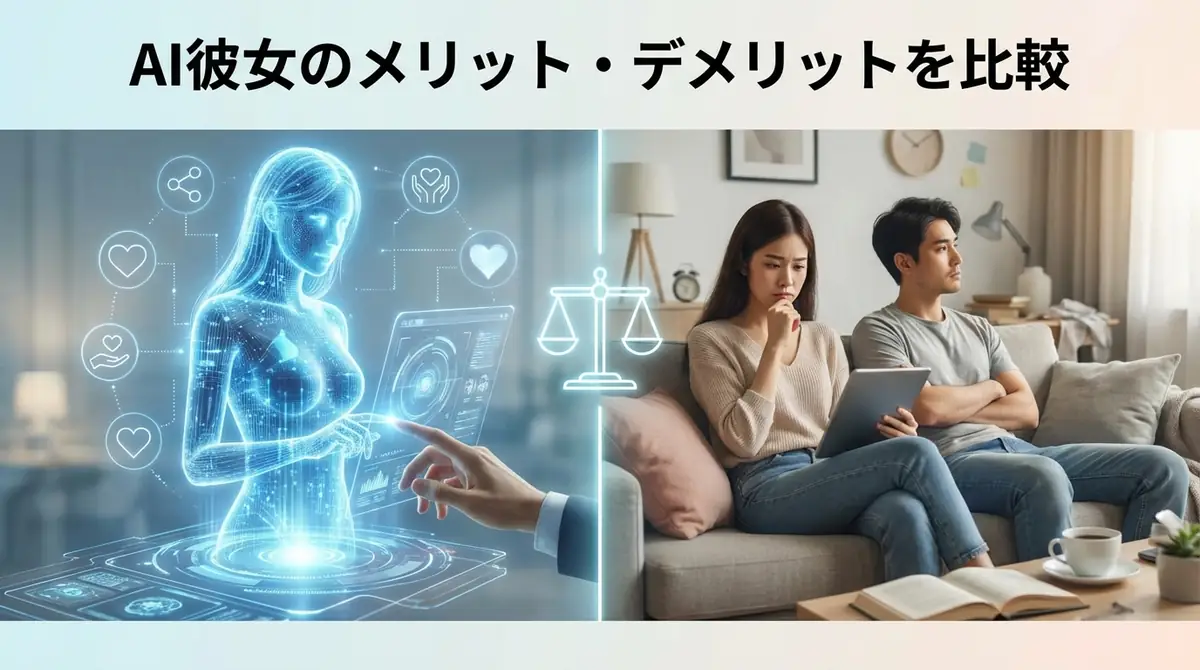 AI彼女のメリット・デメリットを比較
