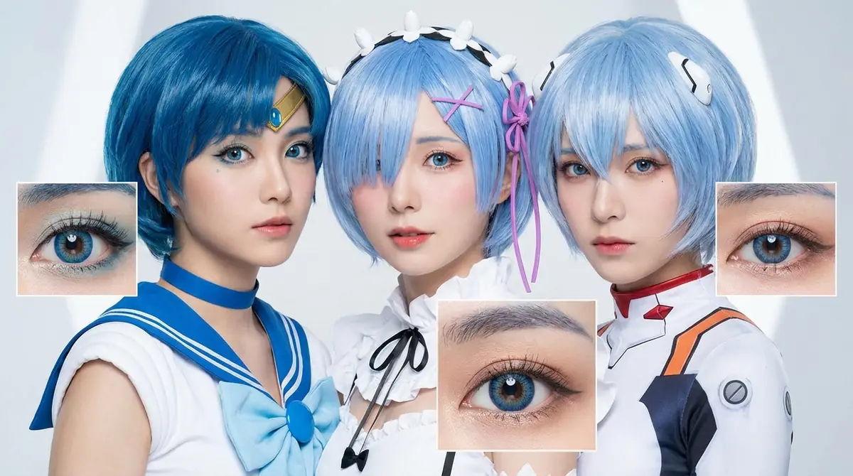 人気キャラ別｜青カラコンの選び方実例