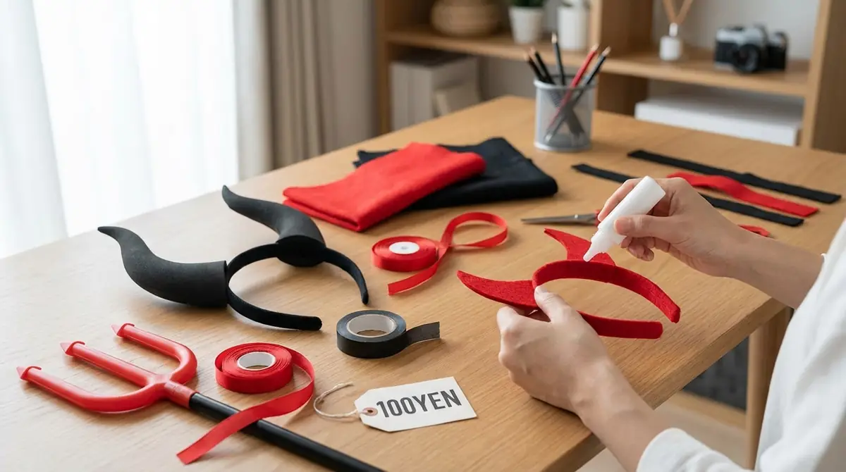 100均活用でデビルコスプレを格安で仕上げる方法