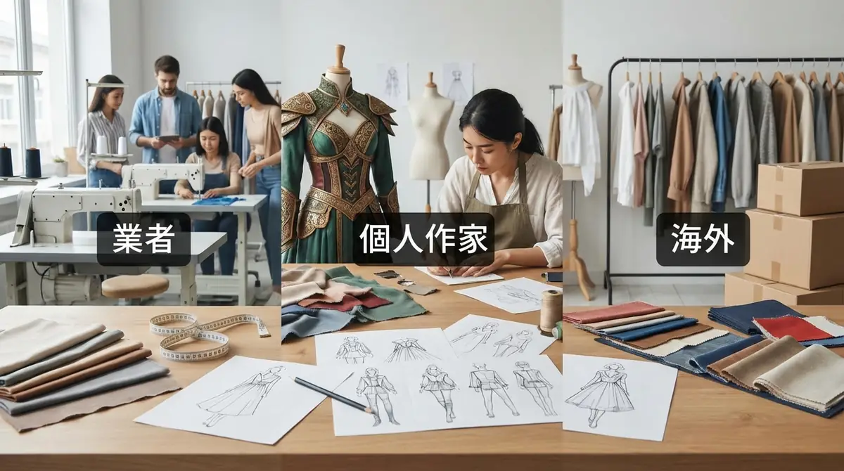 コスプレ衣装オーダーメイドの依頼先の選び方｜業者・個人作家・海外を比較