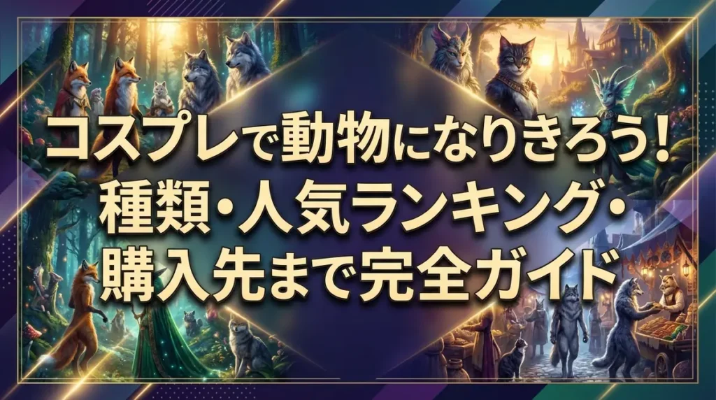 コスプレで動物になりきろう！種類・人気ランキング・購入先まで完全ガイド