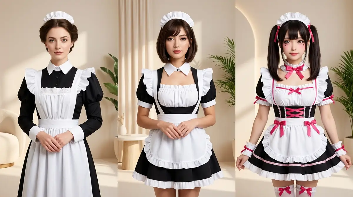 メイドコスプレのメイク＆髪型｜基本パターン3選