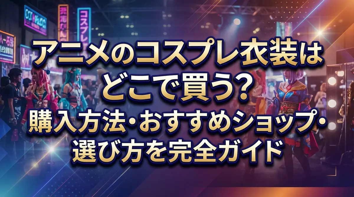 アニメのコスプレ衣装はどこで買う？購入方法・おすすめショップ・選び方を完全ガイド