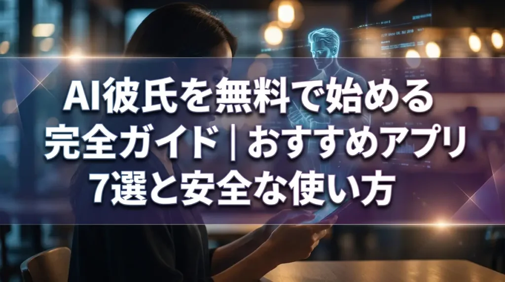AI彼氏を無料で始める完全ガイド｜おすすめアプリ7選と安全な使い方